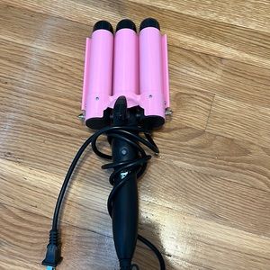 Beach wave crimping iron